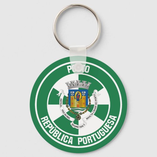 Porto-RundEmblem Schlüsselanhänger (Vorderseite)