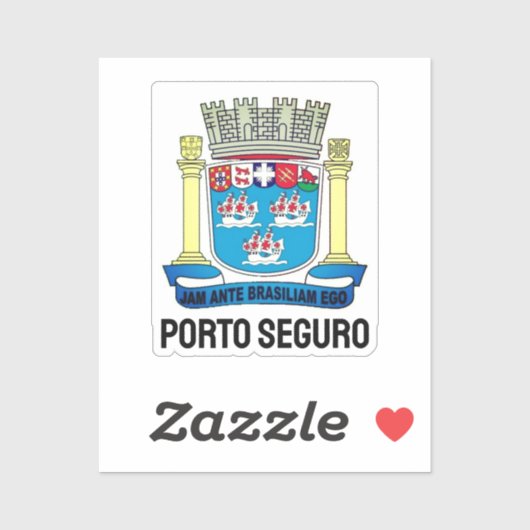 Porto Seguro, Bahia - BRASILIEN Aufkleber (Blatt)