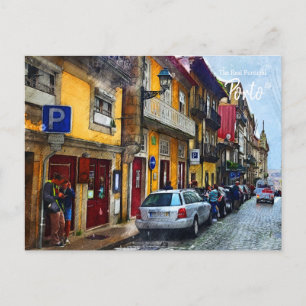 Porto Streets Portugal Postkarte