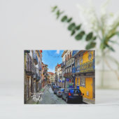 Porto Streets Portugal Postkarte (Stehend Vorderseite)