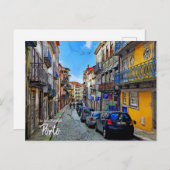 Porto Streets Portugal Postkarte (Vorne/Hinten)