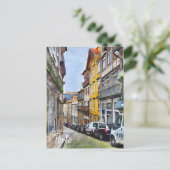 Porto Streets Portugal Postkarte (Stehend Vorderseite)