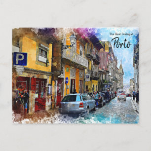 Porto Streets Portugal Postkarte