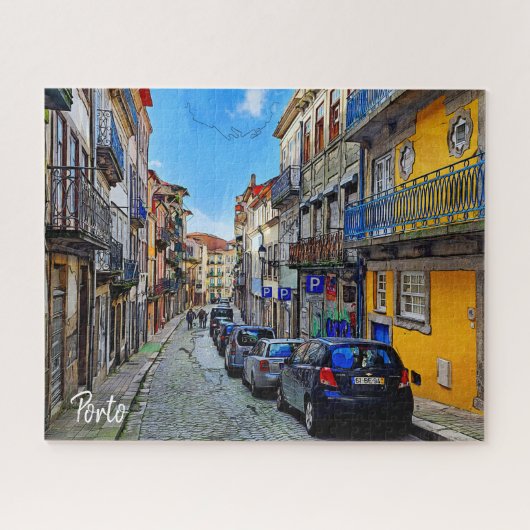Porto Streets Portugal Puzzle (Horizontal)
