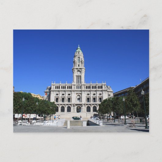 Porto Town Hall Postkarte (Vorderseite)