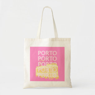 Porto Travel Art, Portugal, Pink Tragetasche