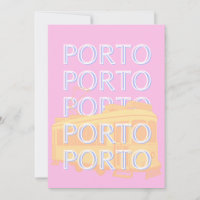 Porto Travel Art, Portugal Reisen Kunst, Preppy Pi