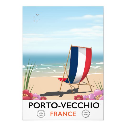 Porto-Vecchio, Frankreich, Strandproster Fotodruck (Vorne)