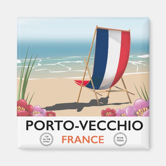 Porto-Vecchio, Frankreich, Strandproster Magnet (Vorne)