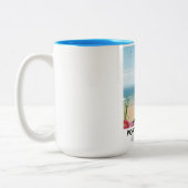 Porto-Vecchio, Frankreich, Strandproster Zweifarbige Tasse (Links)