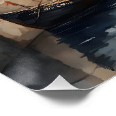 Porto Wasserfarbe Poster (Ecke)