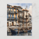 Porto Wasserfarbe Postkarte (Vorderseite)