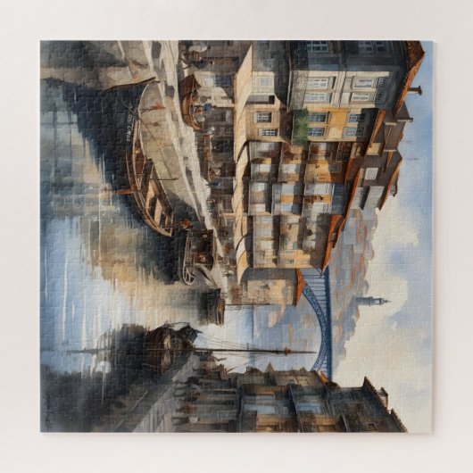 Porto Wasserfarbe Puzzle (Horizontal)