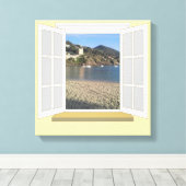 PortoBello, Italien durch Window Leinwanddruck (Insitu (Holzboden))