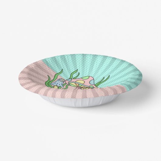 Portobello Mushroom Niedlich Pastell Pappteller (Gewinkelt)