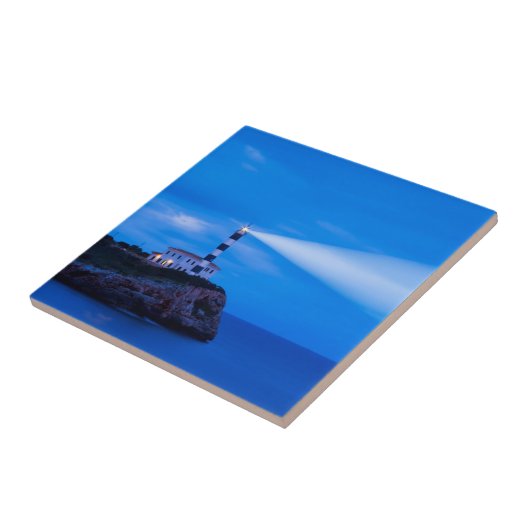 Portocolom Leuchtturm Fliese (Seite)