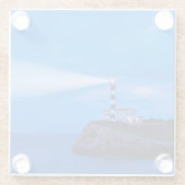 Portocolom Leuchtturm Glasuntersetzer (Rückseite)