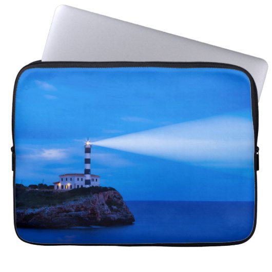 Portocolom Leuchtturm Laptopschutzhülle (Vorderseite)