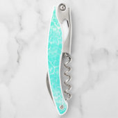 Portofino Aqua Green Beach Party Corkschraube Kellnermesser (Rückseite)