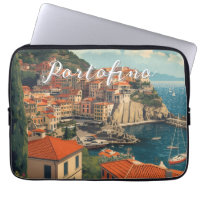 Portofino Genova Italien im Vintage-Stil
