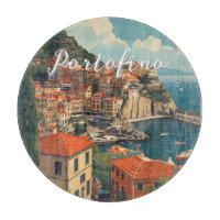 Portofino Genova Italien im Vintage-Stil