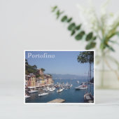 Portofino Hafen italy Postkarte (Stehend Vorderseite)