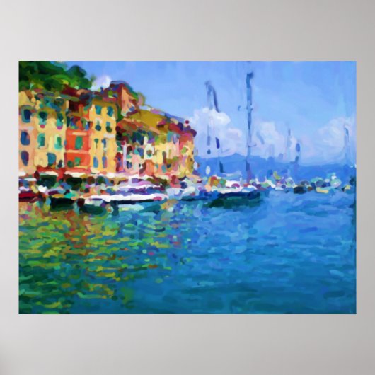 Portofino Hafen Poster (Vorne)