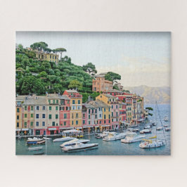 Portofino Hafen - Sommer in Italien - 16x20 Zoll Puzzle