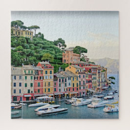 Portofino Hafen - Sommer in Italien - 20x20 Zoll Puzzle