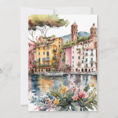 Portofino Hochzeitsfeier Einladung (Rückseite)