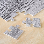 Portofino in Schwarz und Weiß - 8x10 - 110 pc Puzzle (Seite)