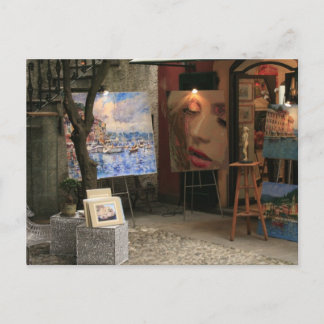 Portofino Italien Geschäft vorne Postkarte