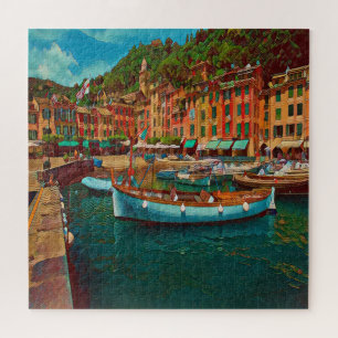PORTOFINO - Italien - kleiner Platz - Jacht Puzzle