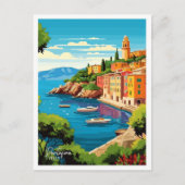 Portofino Italien Kunst, Dichtung und Musik Postkarte (Vorderseite)