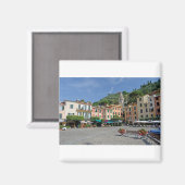 Portofino, Italien. Portofino Village Square Magnet (Vorderseite/Rückseite)