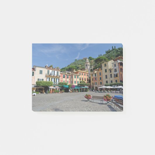 Portofino, Italien. Portofino Village Square Post-it Klebezettel (Vorderseite)