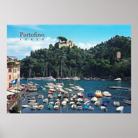 Portofino Italien Poster (Vorne)