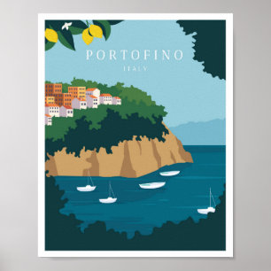 Portofino Italien Poster