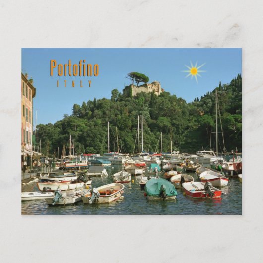 Portofino, Italien Postkarte (Vorderseite)