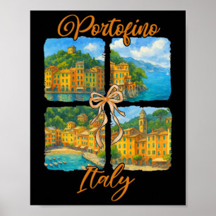Portofino Italien Reisend Reise Kokette Portofino Poster