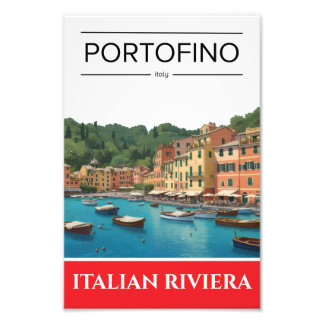 Portofino Italienische Riviera Ligurien Poster
