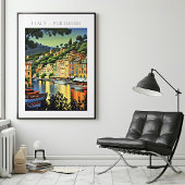 Portofino Landschaftliche Kunst Poster