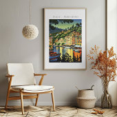 Portofino Landschaftliche Kunst Poster