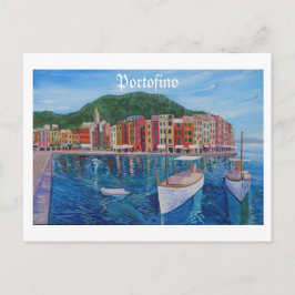 Portofino Mediterrane Perle der italienischen Rivi Postkarte