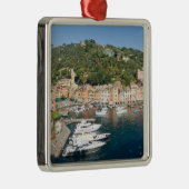 Portofino Panorama Silbernes Ornament (Rechts)