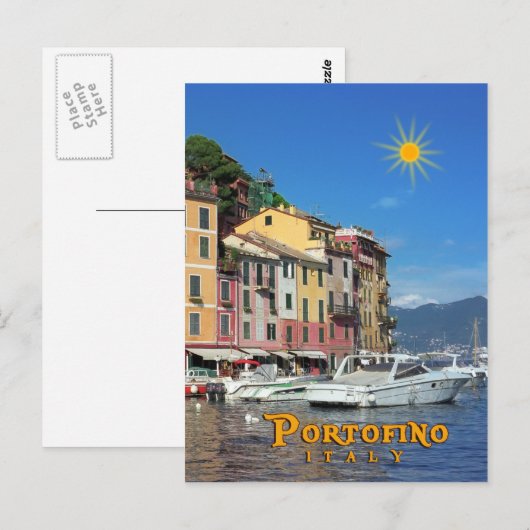 Portofino Postkarte (Vorne/Hinten)