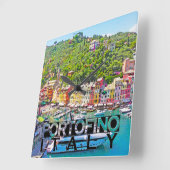 Portofino Quadratische Wanduhr (Winkel)