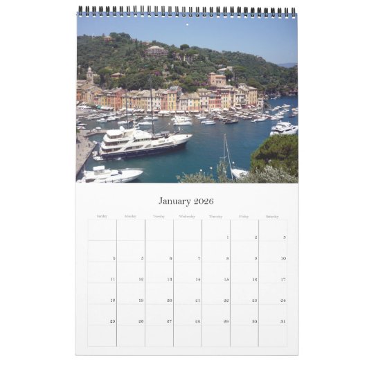 Portofino-Reisen Kalender (Jan 2026)