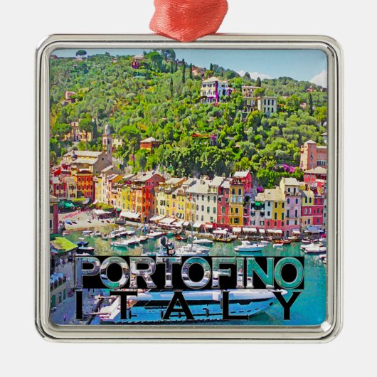 Portofino Silbernes Ornament (Vorne)