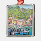 Portofino Silbernes Ornament (Links)